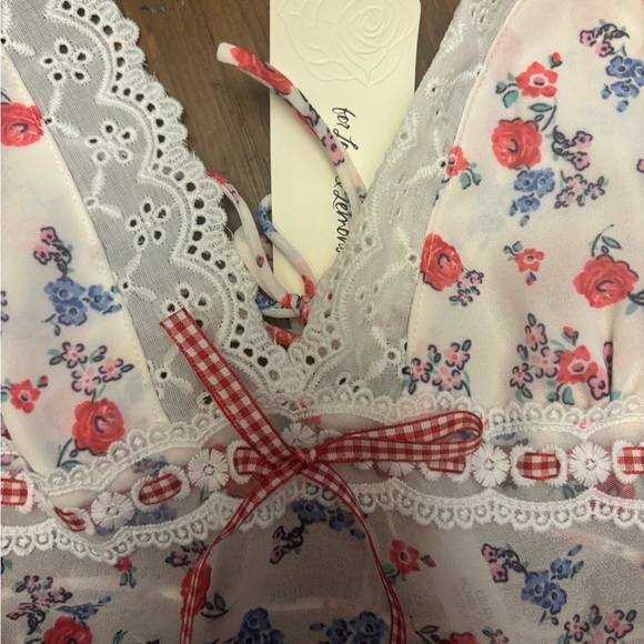 NWT for love and lemons floral slip dress - Picture 13 of 16